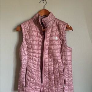 The North Face Pink Quilted Puffer Vest